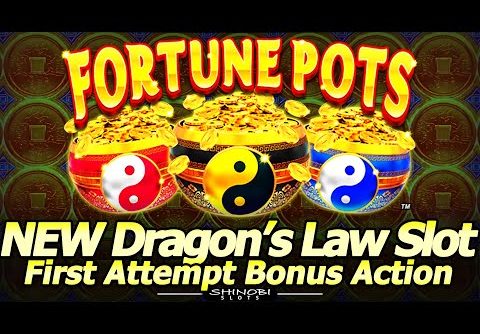 Dragon’s Law Fortune Pots Slot Machine – Playing Next to @barbaraplayinslots  1st Attempt Bonuses!