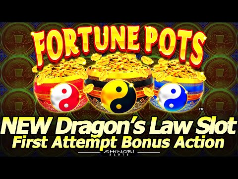 Dragon’s Law Fortune Pots Slot Machine – Playing Next to @barbaraplayinslots  1st Attempt Bonuses!