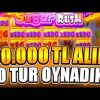 SUGAR RUSH | 60.000 TL ALIMDA 40 TUR OYNADIK NE KADAR ÖDEDİ ? | Big Win