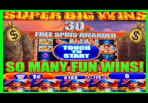 **SUPER BIG WINS!** 30+ SPINS! RETRIGGERS! NAPOLEON AND JOSEPHINE SLOT MACHINE BONUS WINS