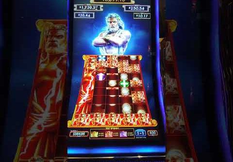 big win on Zeus Unleashed slot at $4 bet