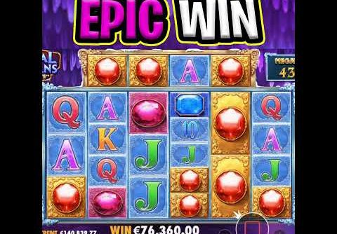 U HAVE TO SEE THIS €100 MAX BET 🤑 EPIC BIG WIN CRYSTAL CAVERNS MEGAWAYS SLOT‼️ #shorts