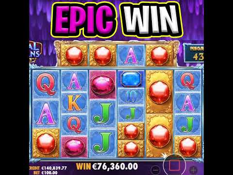 U HAVE TO SEE THIS €100 MAX BET 🤑 EPIC BIG WIN CRYSTAL CAVERNS MEGAWAYS SLOT‼️ #shorts