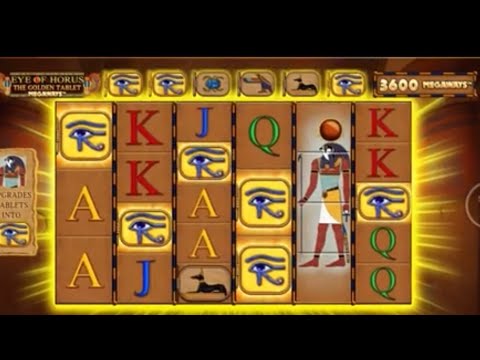 Eye of horus THE GOLDEN TABLET Megaways BONUS  *NEW SLOT * . Big win !