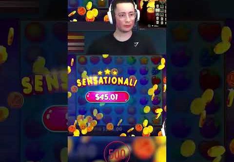 BIG WIN On FRUIT PARTY!!.. (BONUS BUYS) #slots #casino #fruitparty #shorts