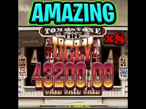 TOMSBTONE SLOT 🔥 €100 MAX BET 😵 SUPER RARE BONUS MEGA BIG WIN OMG‼️ #shorts