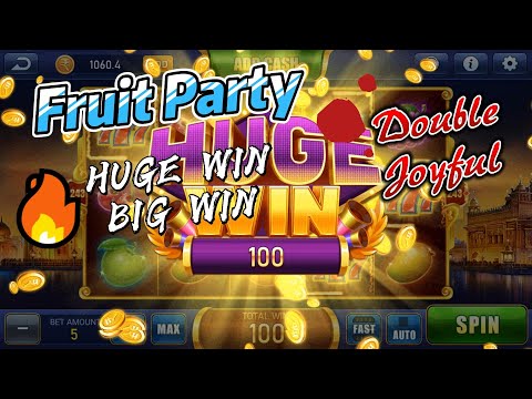 ♥SLOT GAME Fruit party BIG WIN HUGE WIN | A very fun casual game that brings joy to your holiday