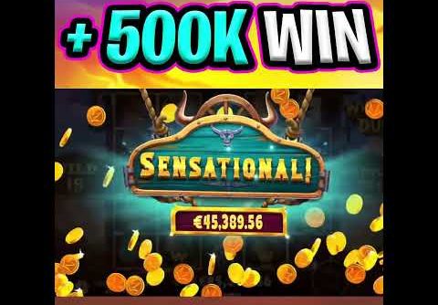 WILD WEST DUELS SLOT 🔥 SUPER RARE €500.000 JACKPOT BIG WIN OMG‼️ #shorts