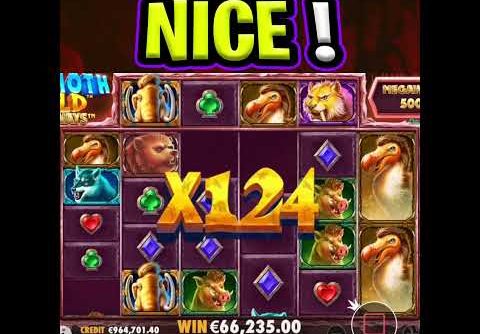 MAMMOTH GOLD MEGAWAYS SLOT 🔥 MEGA BIG WIN 😵 MASSIVE MULTIPLIER €100 MAX BET‼️ #shorts