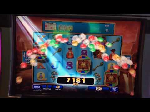 *SUPER HUGE WIN* Ruler of Luck WMS slot machine min bet.