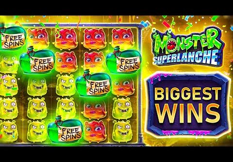 My RECORD MONSTER SUPERLANCHE WINS!! (RARE FULL SCREEN & 5 SCATTER BONUS)