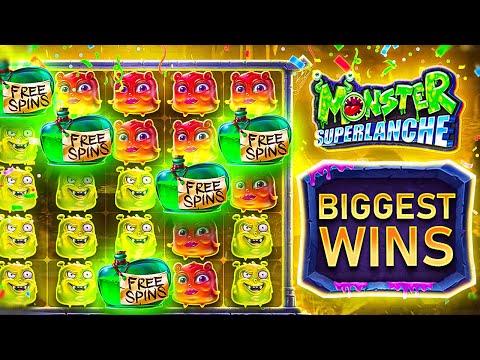 My RECORD MONSTER SUPERLANCHE WINS!! (RARE FULL SCREEN & 5 SCATTER BONUS)