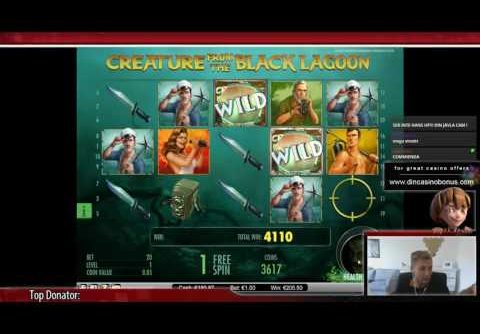 SUPER MEGA BIG WIN – Creature from the black lagoon (Killing creature)