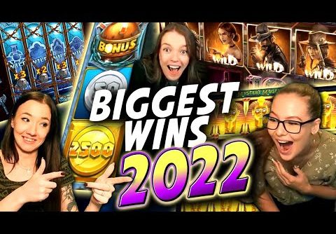 Top 10 Luckiest Moments on Stream! (Biggest Slot Wins 2022)