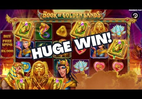 BIG WIN ON CRAZY BOOK OF GOLDEN SANDS SLOT!