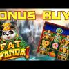 *NEW SLOT* SUPER BONUS BUYS AND HIGHER STAKES ON FAT PANDA BY PRAGMATIC PLAY CAN WE GETA BIG WIN?