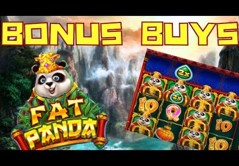 *NEW SLOT* SUPER BONUS BUYS AND HIGHER STAKES ON FAT PANDA BY PRAGMATIC PLAY CAN WE GETA BIG WIN?