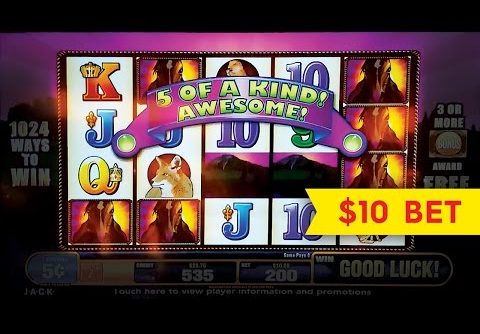 Mustang Slot – $10 Max Bet – GREAT BIG WIN!