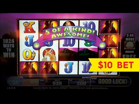 Mustang Slot – $10 Max Bet – GREAT BIG WIN!