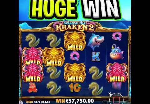 RELEASE THE KRAKEN 2 SLOT 🤑 MEGA BIG WIN SUPER BONUS 🔥 WITH SO MANY STICKY WILDS‼️  #shorts