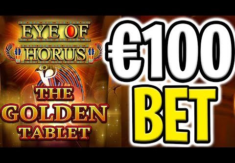 EYE OF HORUS THE GOLDEN TABLET SLOT 🔥 HUGE BIG WINS 😵 €100 MAX BET‼️