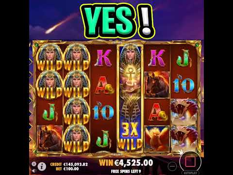 MIGHT OF RA SLOT 😵 €100 MAX BET BONUS 🔥 HUGE BIG WINS FINALLY‼️ #shorts