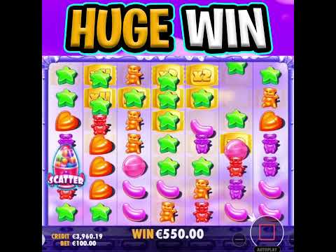 SUGAR RUSH SLOT 🤑 THE BEST SPIN EVER 🔥 OMG MEGA BIG WIN  ON €100 MAX BET‼️