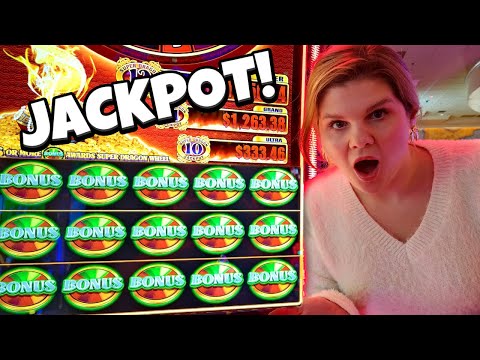 We Hit a JACKPOT on a Super Dragon Slot Machine in Las Vegas!! 😲