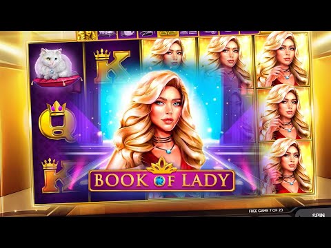 Playing Book of Lady Slot with Big Win!