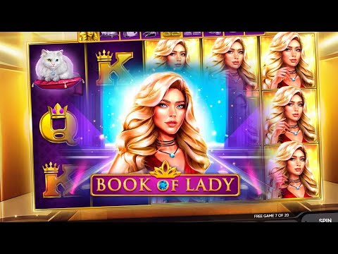 Playing Book of Lady Slot with Big Win!