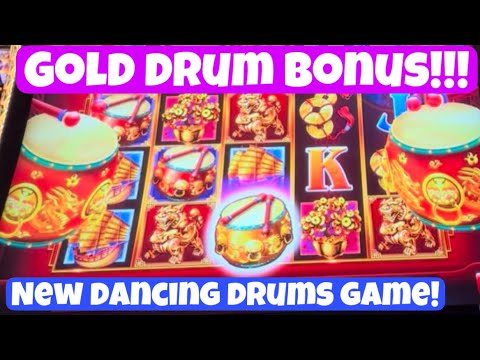 🚨NEW DANCING DRUMS POWER TRIO! BIG WIN COMEBACK! 🥁 GOLD DRUM BONUS! #slotmachine #yaamava #casino