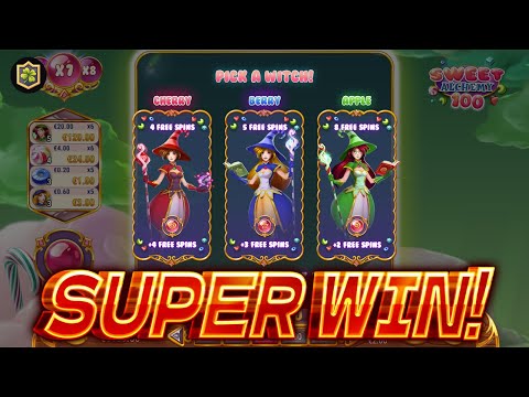 EPIC Big WIN New Online Slot 💥 Sweet Alchemy 100 💥 Play’n GO (Casino Supplier)