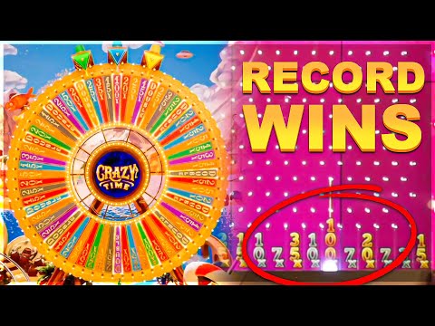 My BIGGEST WINS ON CRAZY TIME!! (INSANE)