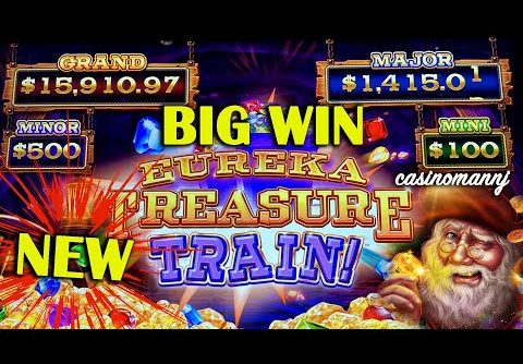 LIVE! NEW SLOT! – EUREKA TREASURE TRAIN SLOT – BIG WIN! – Casinomannj