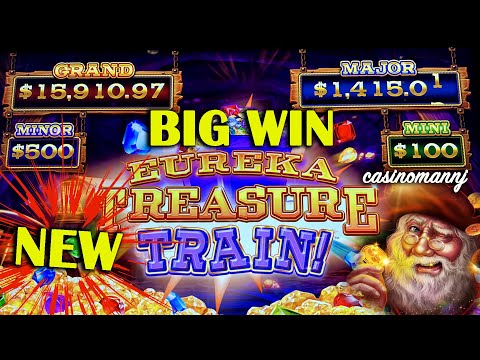 LIVE! NEW SLOT! – EUREKA TREASURE TRAIN SLOT – BIG WIN! – Casinomannj