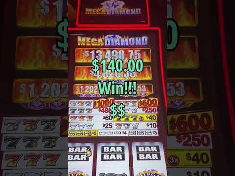 Mega Diamond Win!$ #youtubeshorts #lasvegas #shorts #slot