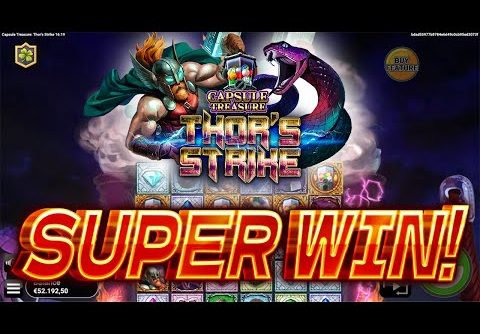х662 Capsule Treasure Thor’s Strike (Swintt) New Online Slot EPIC BIG WIN