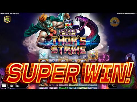 х662 Capsule Treasure Thor’s Strike (Swintt) New Online Slot EPIC BIG WIN