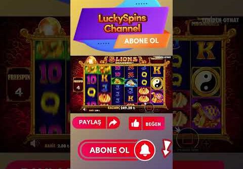 5 LIONS MEGAWAYS CASINO SLOTS BİG WIN / BÜYÜK KAZANÇ #slot #casino #shorts