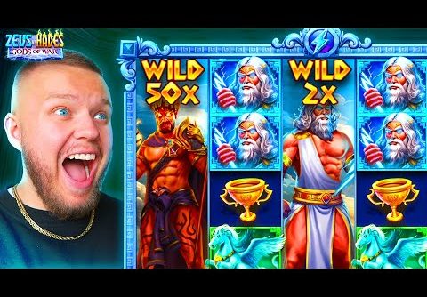 MY BIGGEST WIN EVER ON ZEUS VS HADES GODS OF WAR!! (I CAN’T BELIVE IT)