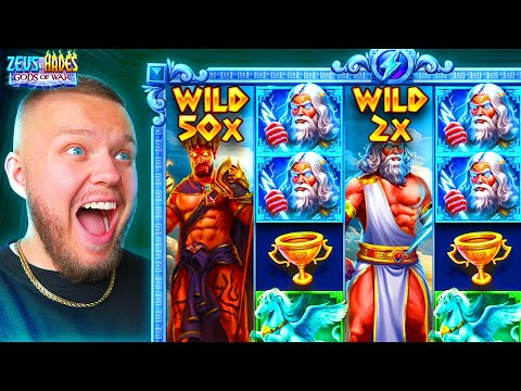 MY BIGGEST WIN EVER ON ZEUS VS HADES GODS OF WAR!! (I CAN’T BELIVE IT)