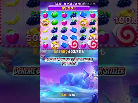 Bu Komboyu Torunlarınıza Anlatacaksınız  – Sweet Bonanza Xmas Big Win – #casino #slot #shorts