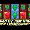 Saved By Just Nines! Another 5 Dragon Rapids Big Win at Harrah’s Resort Southern CA.