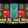 Saved By Just Nines! Another 5 Dragon Rapids Big Win at Harrah’s Resort Southern CA.
