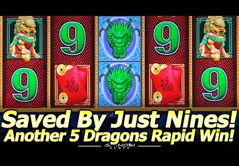 Saved By Just Nines! Another 5 Dragon Rapids Big Win at Harrah’s Resort Southern CA.
