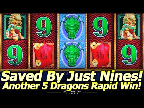 Saved By Just Nines! Another 5 Dragon Rapids Big Win at Harrah’s Resort Southern CA.