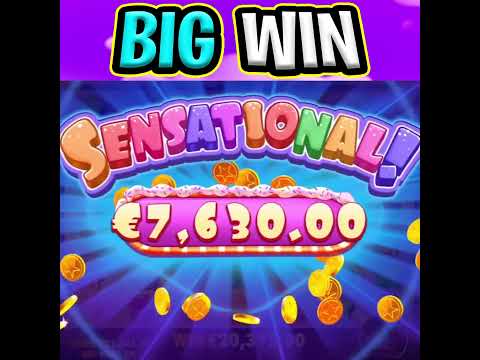 SUGAR RUSH SLOT 🤑 MEGA BIG WIN BONUS 🔥 €100 MAX BET BACK TO BACK‼️ #shorts