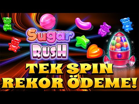 SUGAR RUSH 🐯MEGA KASA EFSANE BİG WİN  #sugarrush #casino #slot #maxwin