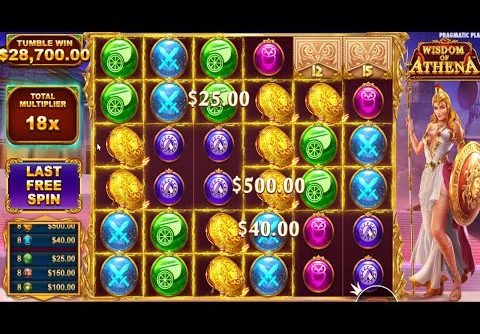 WISDOM OF ATHENA BIG WIN WITH 20X MULTIPLIER HITTING BEST SYMBOLS – BONUS BUYBONLINE SLOT