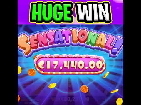 SUGAR RUSH SLOT 🤑 €100 MAX BET 🔥 MEGA BIG WINS NON STOP OMG‼️ #shorts
